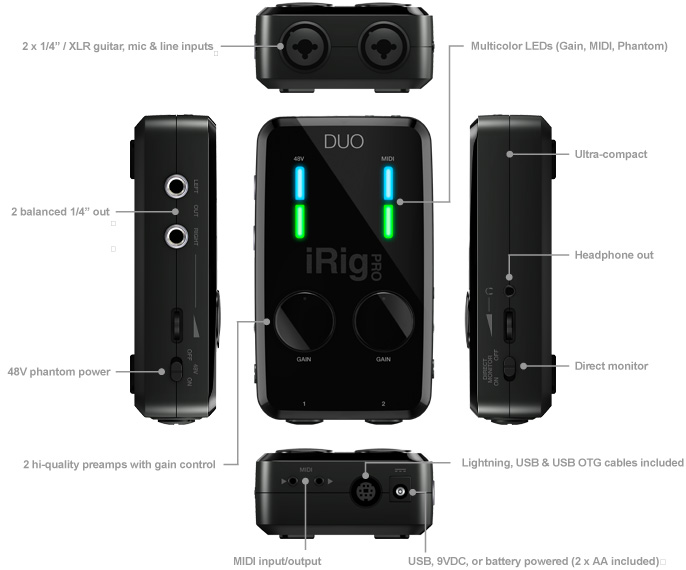 IKMultimedia-iRigProDuo