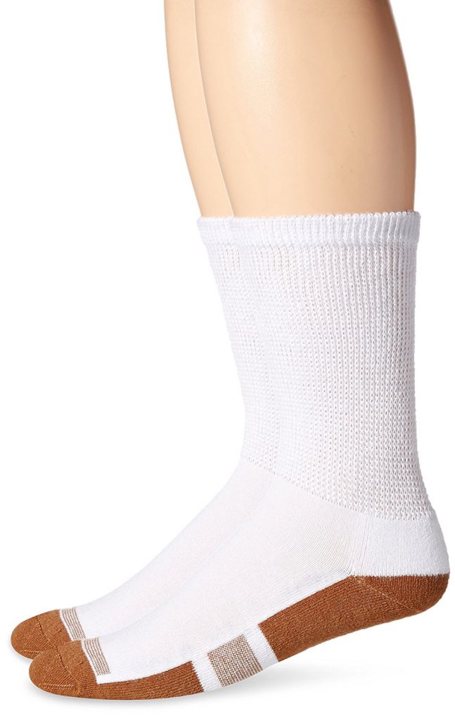 White Medium Length Socks